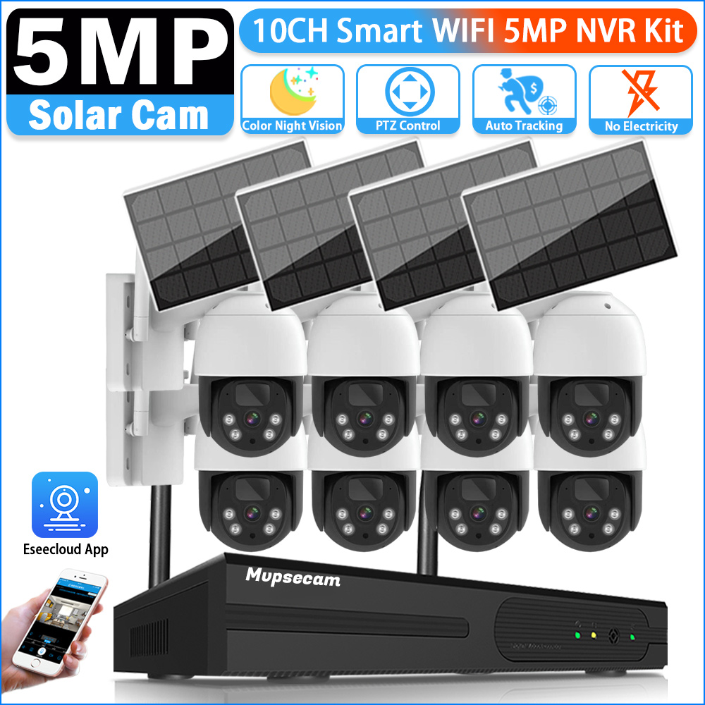 Nvr Kit 8 Channel - Zestaw bezprzewodowego systemu monitoringu 5MP 16-kanałowy