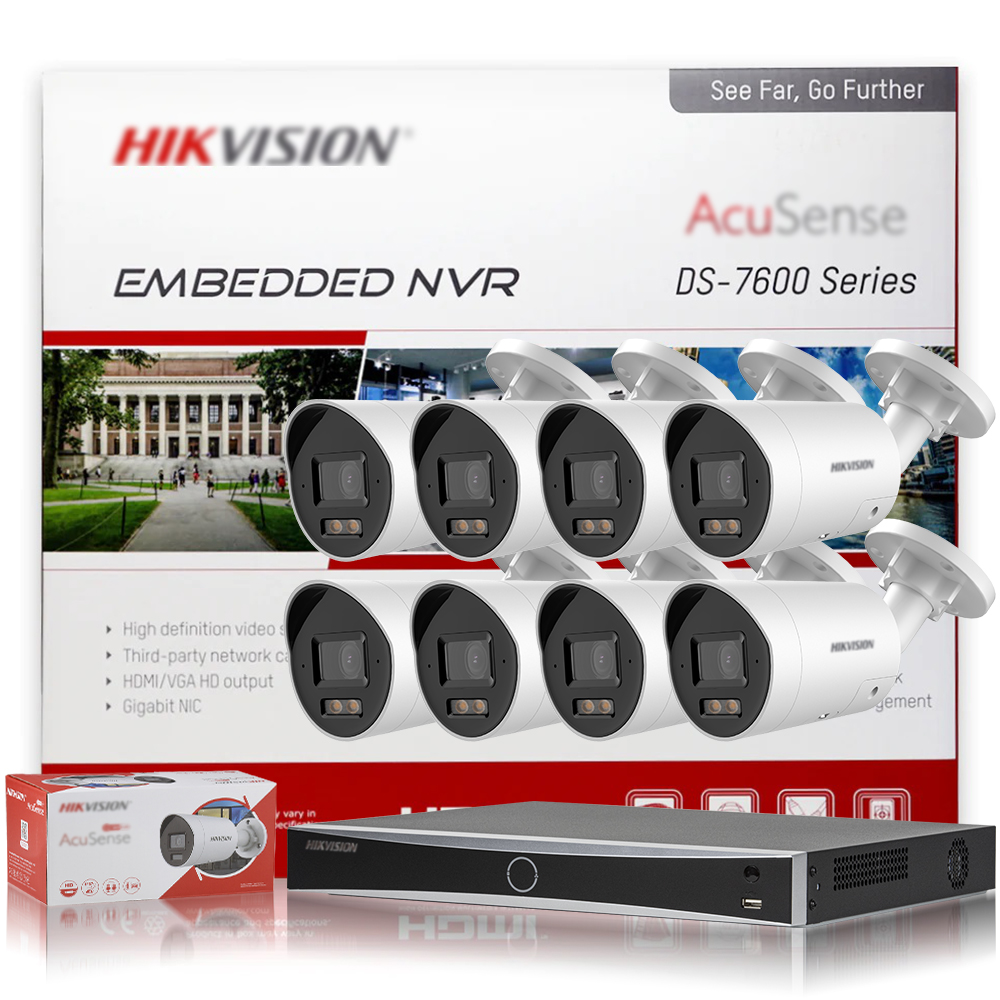 Home Security Video Recording Systems - Hikvision 4K 8MP POE System Kamer