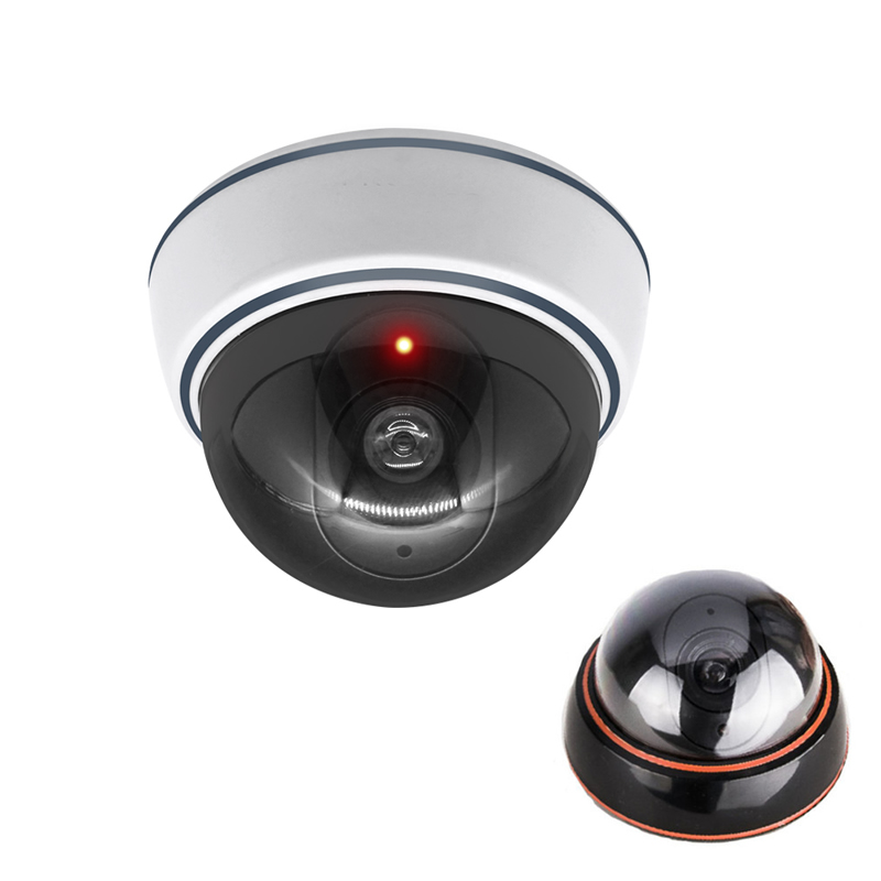 Home Security Blink - Kreatywna czarno-biała fałszywa kamera kopułkowa symulacja