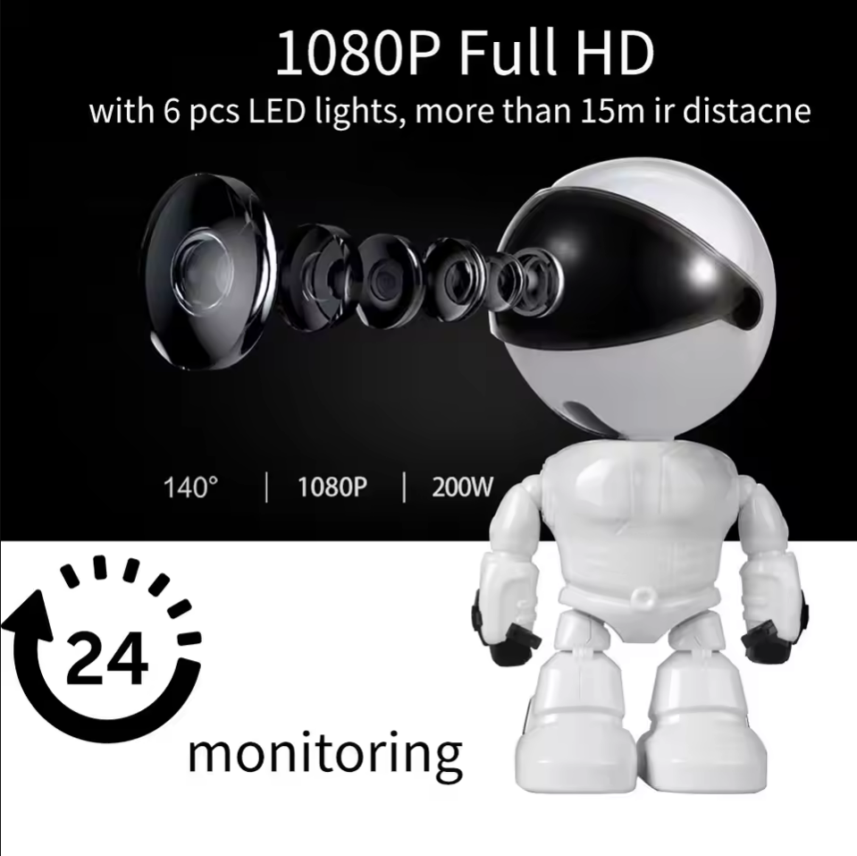Inteligentna kamera IP WiFi 10 – Home Security Robots recenzja i cena