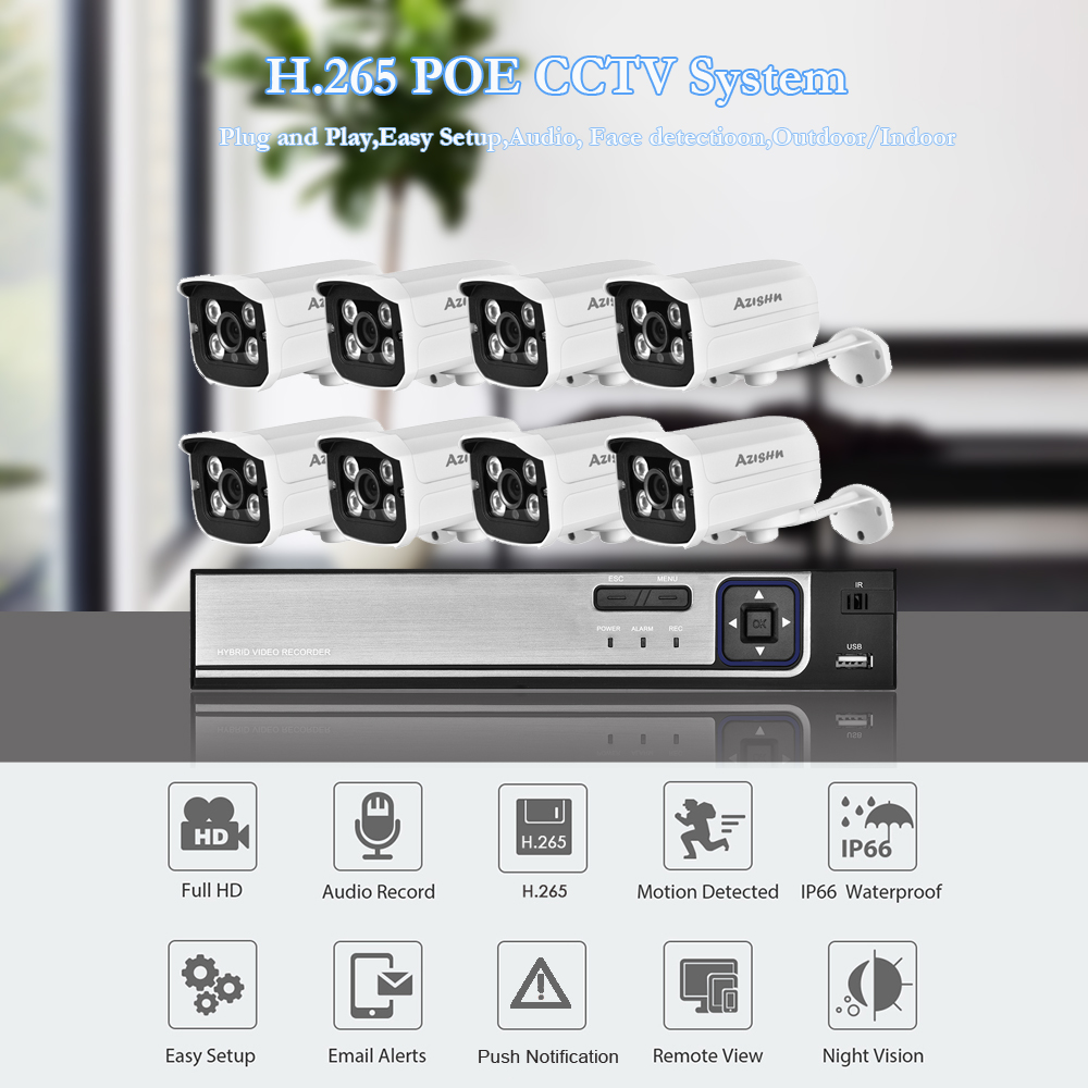 H.265 HD 5MP POE NVR Kit ulica – Home Security Video Recording Systems recenzja i cena