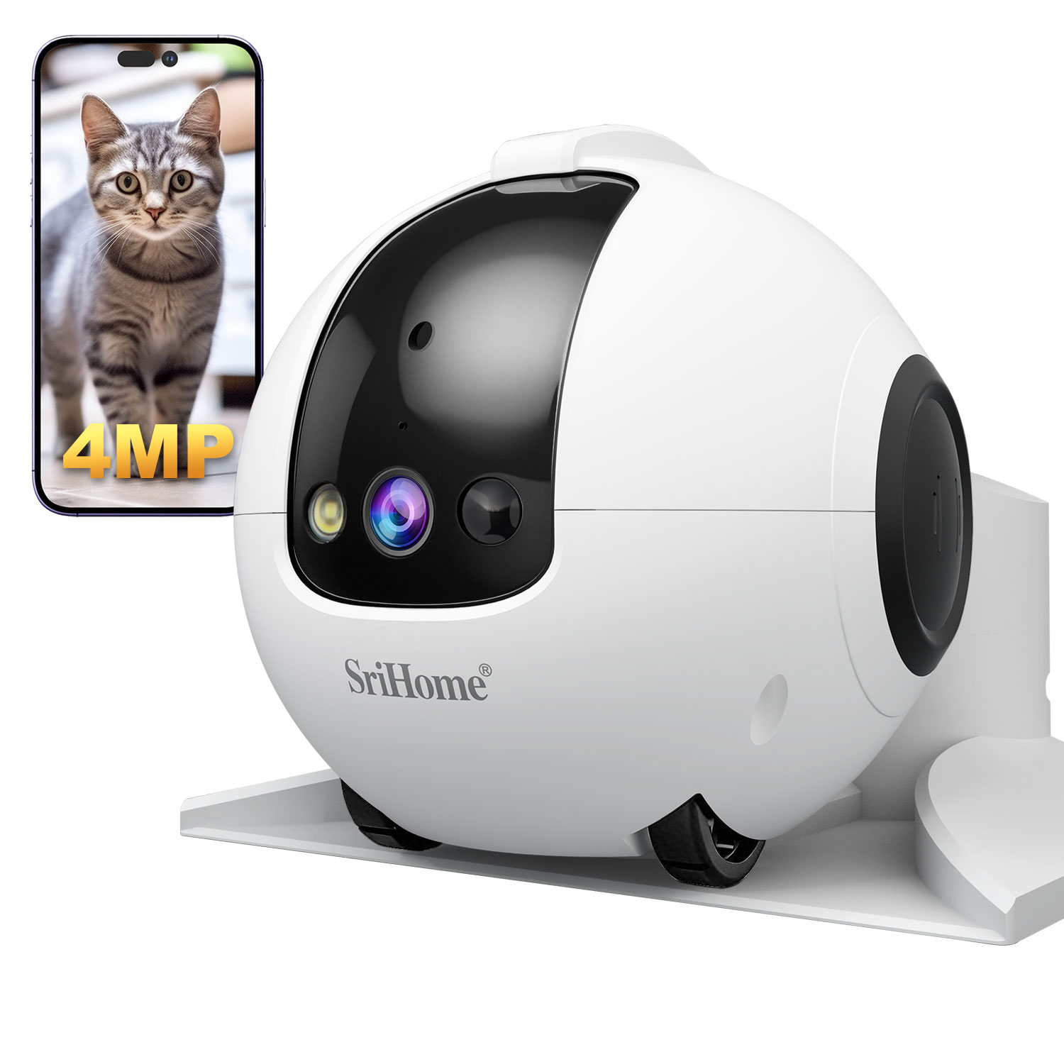 Kamera IP Dome 4MP Srihome APP – Home Security Robots recenzja i cena