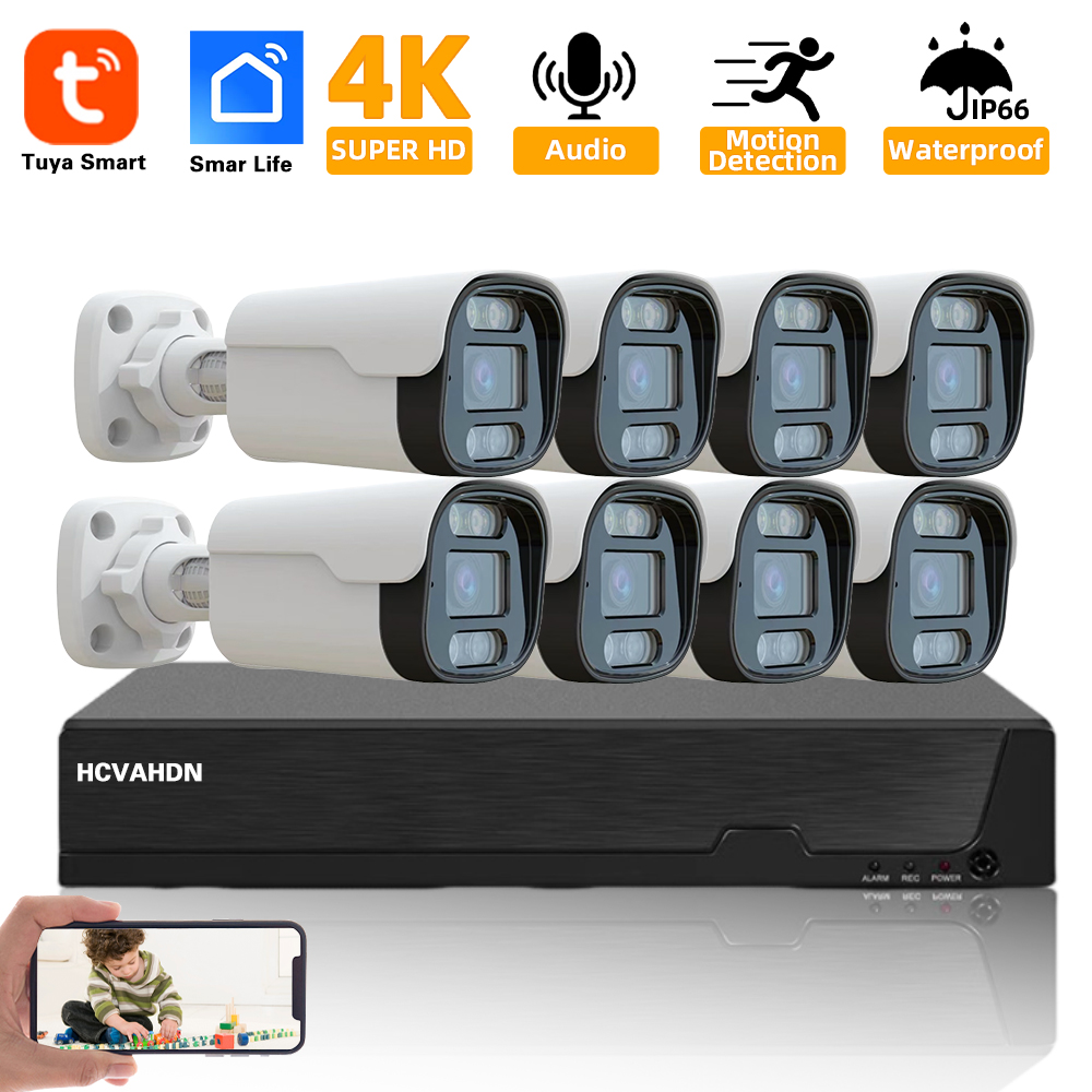 4K 8MP TUYA Security Kit 8CH P – Nvr Kit 8 Channel recenzja i cena